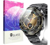 Blueshaweu Screen Protector Compatible with LIGE Smartwatch Men 1.43 Inch TX7, 9H Hardness Tempered Glass Screen Protector [Pack of 3] Compatible with LIGE TX7 Smartwatch (HD)