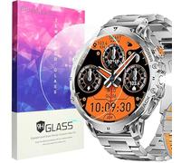 Blueshaweu Screen Protector Compatible with LIGE Smartwatch Men's 1.85 Inch EF13, 9H Hardness Tempered Glass Screen Protector [Pack of 3] Compatible with LIGE EF13 Smartwatch (HD)