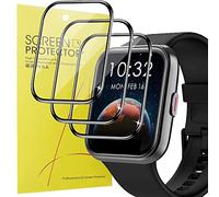 Blueshaweu Screen Protector Compatible with Tensky Smartwatch 1.7 Inch HD Clear Flexible TPU Screen Protector [Pack of 3] for Tensky ID208BT / Aeac ID208 / ENOMIR 208 / ID208 Smartwatch (HD)