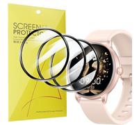 Blueshaweu Screen Protector Compatible with ZPPSNFIT G1 Smartwatch 1.43 Inch, HD Clear Flexible TPU Screen Protector [Pack of 3] Compatible with ZPPSNFIT G1 Smartwatch (Black)