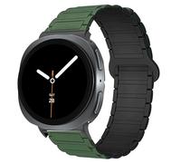 Blueshaweu Soft Silicone Fully Magnetic Adjustable Watch Strap Compatible with Samsung Galaxy Watch 8 40 mm, 44 mm, Classic 46 mm, Ultra 47 mm Smartwatch, 20mm Größe Armband, Silicone, No Gemstone