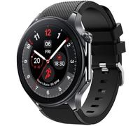 Blueshaweu Sports Silicone Band Strap Replacement Wristband Compatible with OnePlus Watch 2 46mm / OnePlus Watch 1 (Black)