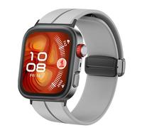 Blueshaweu Strap Compatible with Huawei Watch Fit 4 Pro Smartwatch, Soft Silicone Dual Magnetic Adjustable Bracelets Compatible with Huawei Watch Fit 4 Pro, Fit 4, Fit 3, Große, Silicone, No Gemstone