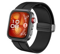 Blueshaweu Strap Compatible with Huawei Watch Fit 4 Pro Smartwatch, Soft Silicone Dual Magnetic Adjustable Bracelets Compatible with Huawei Watch Fit 4 Pro, Fit 4, Fit 3, Große, Silicone, No Gemstone