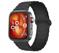 Blueshaweu Strap Compatible with Huawei Watch Fit 4 Pro Smartwatch, Soft Silicone, Fully Magnetic, Adjustable Watch Strap Compatible with Huawei Watch Fit 4 Pro, Fit 4, Fit 3, Große, Silicone, No