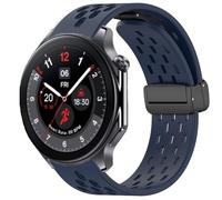Blueshaweu Strap Compatible with OnePlus Watch 2, Magnetic Adjustable Sport Silicone Replacement Watch Strap for OnePlus Watch 2