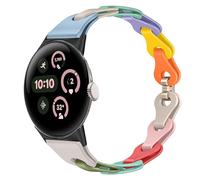 Blueshaweu Women's Bracelet Compatible with Google Pixel Watch 3, Slim Single Chain Elegant Silicone Replacement Watch Strap for Pixel Watch 3 (45 mm)/3 (41 mm)/2/1, Für pixel watch 3 45mm