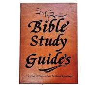 Blueshoop Bible Study Guide Journal 66 Pages, Devotional Journal - PU Leather Cover, Daily Reflections, Scripture Summaries, Beginner-Friendly Spiritual Growth Notebook, Christian Gift Idea (Brown)