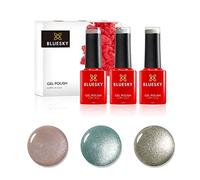 Bluesky 5D Cat Eye Gel Polish Set 2, 3 x 5ml, Rose Gold Green Silver