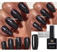 Bluesky Black + Multi Glitter Nail Gel Polish Black Diamond 63932 UV LED Soak Off 10ml