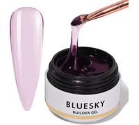 Bluesky Builder Gel For Nails and Nail Extensions, Nail Strengthener and Nail Repair, Soak Off - Soft Clear Pink, 15 ml (Requires Curing Under LED UV Lamp)