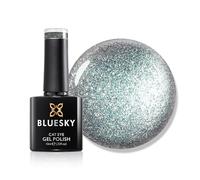 Bluesky Cat Eye Gel Nail Polish 10ml, Diamond Dust - LSD05, Silver | The magnet gathers a frosted shimmer into one bright line, the neutral finish that suits any outfit.