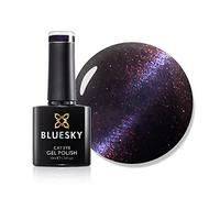 Bluesky Cat Eye Gel Nail Polish 10ml, Purple - CEC 04 | Rich violet that splits into a bright ribbon under a magnet. Works best over black and sealed with a top coat.