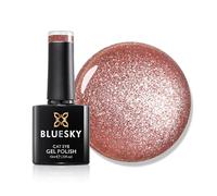 Bluesky Cat Eye Gel Nail Polish 10ml, Topaz Twilight - LSD04, Red | Deep amber tones that flash a bright band of light as your hand tilts. Two coats over a dark base give the sharpest contrast.