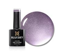 Bluesky Cat Eye Gel Nail Polish 10ml, Violet Viel - SJC06, Purple | Hover the magnet over the wet coat and the shimmer pulls into a sharp band of light that shifts as your hand moves.