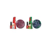 Bluesky Christmas Bauble Duo - Santa's Got Style & Elf's Got Edge Green