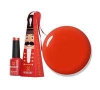Bluesky Christmas Bauble Gel Nail Polish 5ml, Nutcracker's Got Nuts, Red | A jolly pillar-box shade with no glitter, the classic festive nail. Its hanging gift box goes on the tree afterwards.