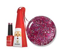 Bluesky Christmas Exclusive Gel Nail Polish Bauble 5ml, Santa's Got Style, Red Glitter Soak-Off Gel Polish for 21 Day Manicure, Professional, Salon & Home Use, Requires Curing Under UV/LED Lamp