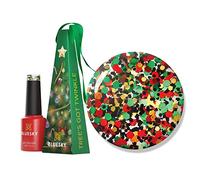 Bluesky Christmas Exclusive Gel Nail Polish Bauble 5ml, Tree's Got Twinkle, Green Glitter Soak-Off Gel Polish for 21 Day Manicure, Professional, Salon & Home Use, Requires Curing Under UV/LED Lamp