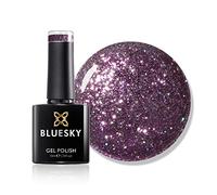 Bluesky Dazzling Platinum Gel Nail Polish 10ml, You Shimmer - BDP07, Purple Glitter Gel Nail Polish for 21 Day Manicure, Requires Curing Under LED UV Nail Lamp