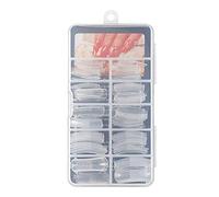 Bluesky Dual Forms for Nail Extensions, Acrylic Nail Tips, Set of 100 | Fill one with gum gel, press it on and cure, and you have length and a shaped apex without sculpting freehand.