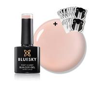 Bluesky Fast and Easy Builder Gel 10ml, Latte, plus 50 Nail Forms | A coffee-toned neutral that reads as a finished manicure on its own. Top it with colour later if you want a change.
