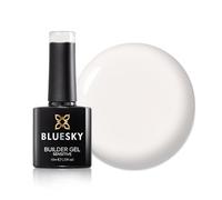 Bluesky Fast & Easy Sensitive Builder Gel 10ml, Milky Warmth, White | A soft creamy veil that hides ridges on delicate nails and cures gently, with none of the sting of a standard formula.