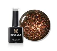 Bluesky Gel Nail Polish 10ml, A Falling Star - Galaxy 04, Glitter | Scatters fine iridescent flecks over a dark shade for an out of this world finish that holds gloss for three weeks.