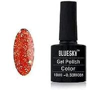 Bluesky Gel Nail Polish 10ml, Autumn Leaves - BLZ36, Bronze | Warm russet sparkle that catches the light on every turn. Wear two coats solid or float it over a dark base.