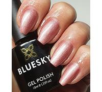 Bluesky Gel Nail Polish 10ml, Fight At Play - SS2112, Rose Brown Shimmer | Warm metallic sparkle over a soft mauve base, salon-quality without the salon price. Chip-free for 21 days.