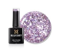 Bluesky Gel Nail Polish 10ml, Fizz The Season - Sparkle 04, Pink Glitter Gel Nail Polish for 21 Day Manicure, Requires Curing Under LED UV Nail Lamp