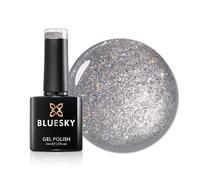 Bluesky Gel Nail Polish 10ml, Galaxy - BSH040, Silver | A cool metallic sheen that reads like brushed steel in daylight. Chip resistant for up to 21 days with high gloss.