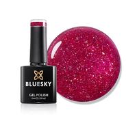 Bluesky Gel Nail Polish 10ml, Glimmer Burgundy - LVM02, Pink Soak-Off Gel Polish for 21 Day Manicure, Professional, Salon & Home Use, Requires Curing Under UV/LED Lamp