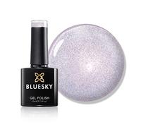 Bluesky Gel Nail Polish 10ml, In A Faraway Land - CH04, Lilac Flitter | Fine violet sparkle dusted over a soft mauve, so it shifts between pastel and metallic as your hand moves.