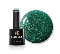 Bluesky Gel Nail Polish 10ml, Mistletoe Magic, Green Glitter | Forest sparkle for Christmas nails and festive art. Layer it over a dark base or wear it alone for full shimmer.