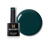 Bluesky Gel Nail Polish 10ml, Mystic Emerald - AW2420, Dark Green | Rich forest tones that read almost black indoors and turn jewel-bright in daylight. Holds a high shine for 21 days.