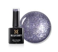 Bluesky Gel Nail Polish 10ml, Mystic Stardust - AW2511, Blue Glitter Gel Nail Polish for 21 Day Manicure, Professional & Home Use, Requires Curing Under LED UV Nail Lamp