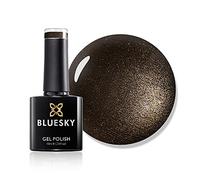 Bluesky Gel Nail Polish 10ml, Night Glimmer - 80556, Dark Brown | Deep espresso with a faint shimmer that lifts it out of flat neutral. An autumn shade that still looks smart at work.