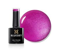 Bluesky Gel Nail Polish 10ml, Paradise Pink Shimmer - 80578, Fuchsia | A hot tropical brightness threaded with fine sparkle. Holds a high-gloss finish for three weeks, then soaks off.
