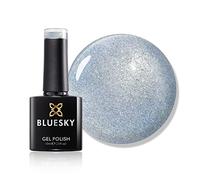 Bluesky Gel Nail Polish 10ml, Prince Charming - CH05, Blue Glitter | Fine sapphire sparkle over a clear base, so it layers over a colour or wears alone. Glossy for three weeks.