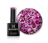 Bluesky Gel Nail Polish 10ml, Rio De Janeiro - SUM1917, Pink Glitter | Carnival sparkle that shifts between magenta and violet as it catches the light. Three weeks of high-gloss wear.