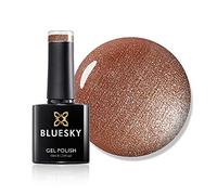 Bluesky Gel Nail Polish 10ml, Spice Sparkle - 80542, Orange | Warm peach and copper shimmer with a fine, even scatter. Two coats build to full cover without any gritty texture.