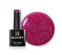 Bluesky Gel Nail Polish 10ml, Viva Magenta - LVM05, Hot Pink Glitter Soak-Off Gel Polish for Manicure, Professional, Salon & Home Use, Long Lasting, Chip Resistant, Requires Curing Under UV/LED Lamp
