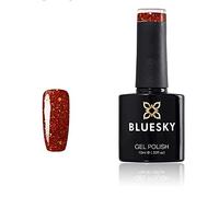 Bluesky Gel Nail Polish 10ml, Zesty Performer - BLZ18, Red Glitter