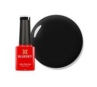 Bluesky Gel Nail Polish 5ml, Blackpool - 80518, Jet Black | A dense true black in a smaller bottle, handy for nail art detail and tips. Full opacity in a single coat.