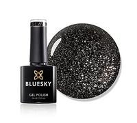 Bluesky Gel Nail Polish, Abyss VIP03, Black Glitter, Long Lasting, Chip Resistant, 10 ml (Requires Drying Under UV LED Lamp)