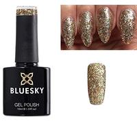 Bluesky Gel Nail Polish BELLE OF THE BAUBLE, Christmas Multi Coloured, Silver Glitter and Gold GLITTER Nail UV LED Soak Off