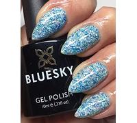 Bluesky Gel Nail Polish Blue, Green, White, Pink and Silver GLITTER FAIRY LIGHTS CHRISTMAS FESTIVE COLOR BSH061 Requires Drying Under UV or LED Lamp