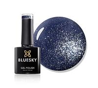 Bluesky Gel Nail Polish, Blue Raindrops A005, Blue, Dark, Glitter, Indigo, Long Lasting, Chip Resistant, 10 ml (Requires Curing Under UV LED Lamp)