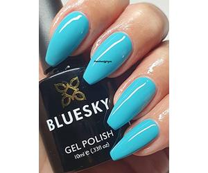 Bluesky GEL NAIL POLISH BLUE TURQUOISE COLOR BACKDOOR WAVE SPRING SUMMER COLOR SOLO SS 2115 UV LED Soak Off 10ml, …(Requires Drying under UV/LED Lamp)